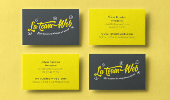 Cartes de visites La Team Web